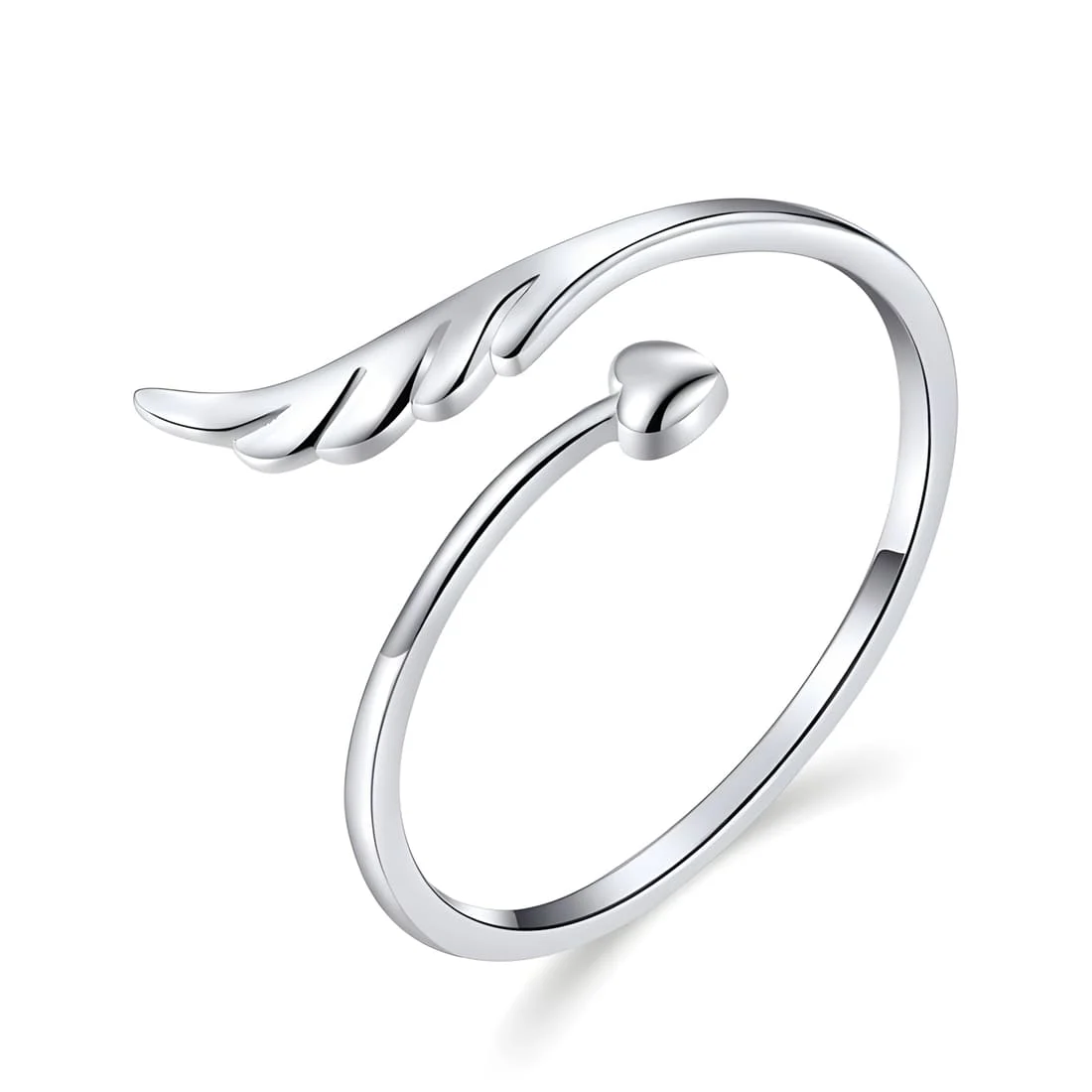 Anillo Flecha de Cupido <myexti><span>Plata de Ley 925, chapada en oro blanco - ajustable</span></myexti>