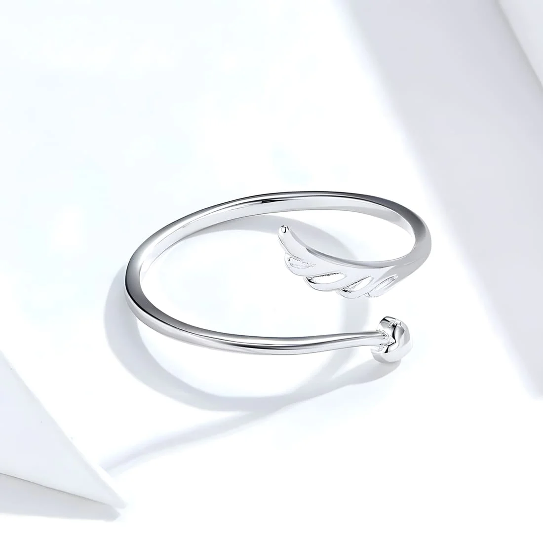 Anillo Flecha de Cupido <myexti><span>Plata de Ley 925, chapada en oro blanco - ajustable</span></myexti> - Imagen 4