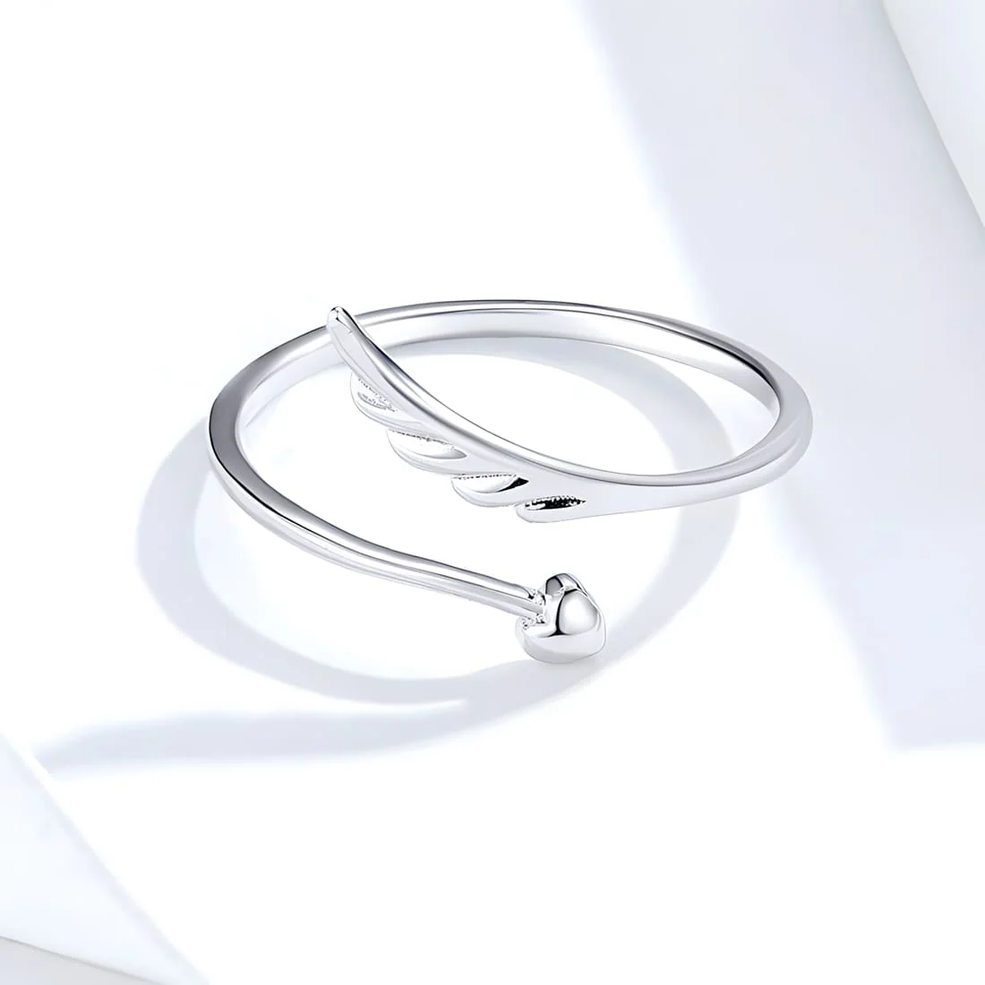 Anillo Flecha de Cupido <myexti><span>Plata de Ley 925, chapada en oro blanco - ajustable</span></myexti> - Imagen 5