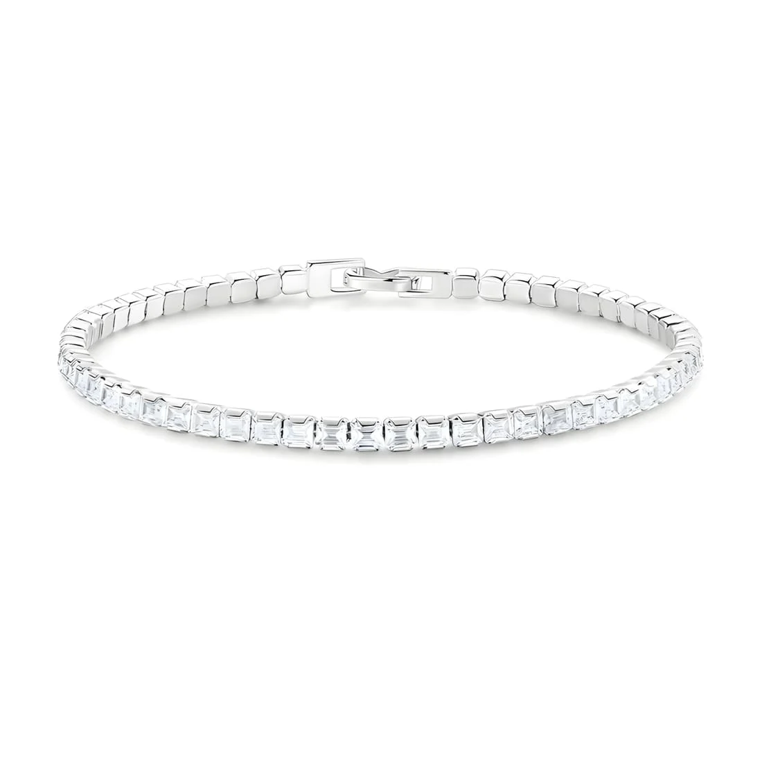 Pulsera de Tenis <myexti><span>Plata de Ley 925, chapada en oro blanco, con circonitas</span></myexti>