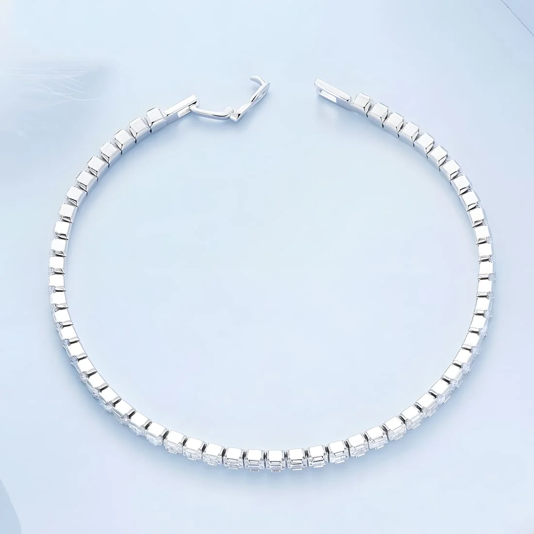 Pulsera de Tenis <myexti><span>Plata de Ley 925, chapada en oro blanco, con circonitas</span></myexti> - Imagen 4