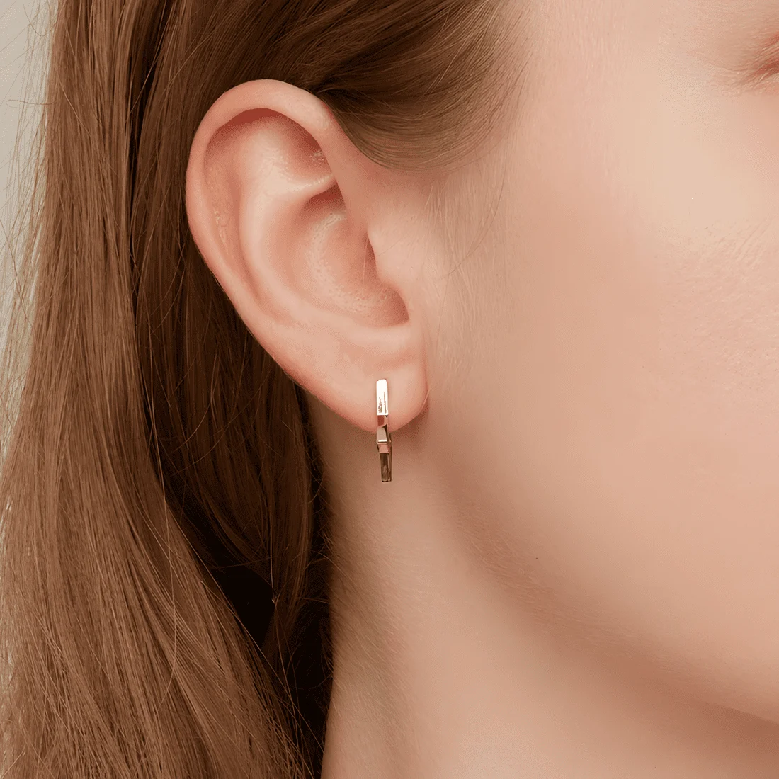 Pendientes de Aro con Estrella <myexti><span>Plata de Ley 925, chapada en negro</span></myexti> - Imagen 4