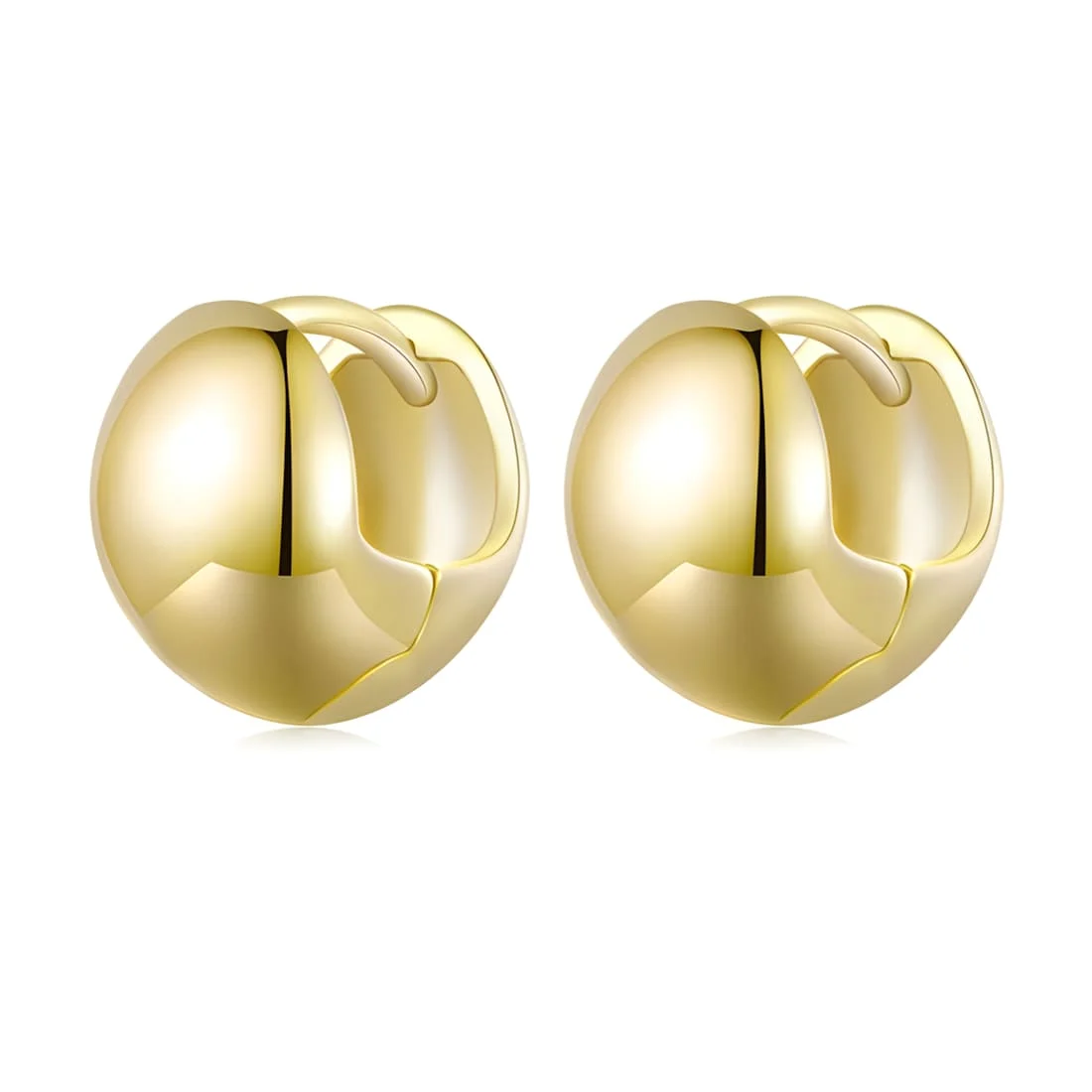 Pendientes de Aro Medievales <myexti><span>Plata de Ley 925, chapada en oro amarillo</span></myexti>