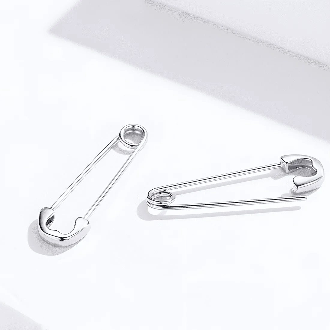 Pendientes Colgantes con Broches <myexti><span>Plata de Ley 925, chapada en oro blanco</span></myexti> - Imagen 4