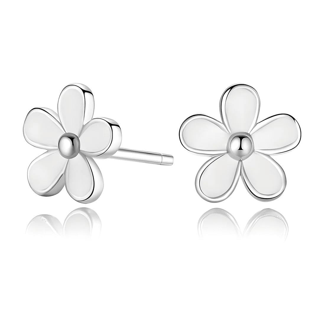 Pendientes de Margarita <myexti><span>Plata de Ley 925, chapada en oro blanco</span></myexti>