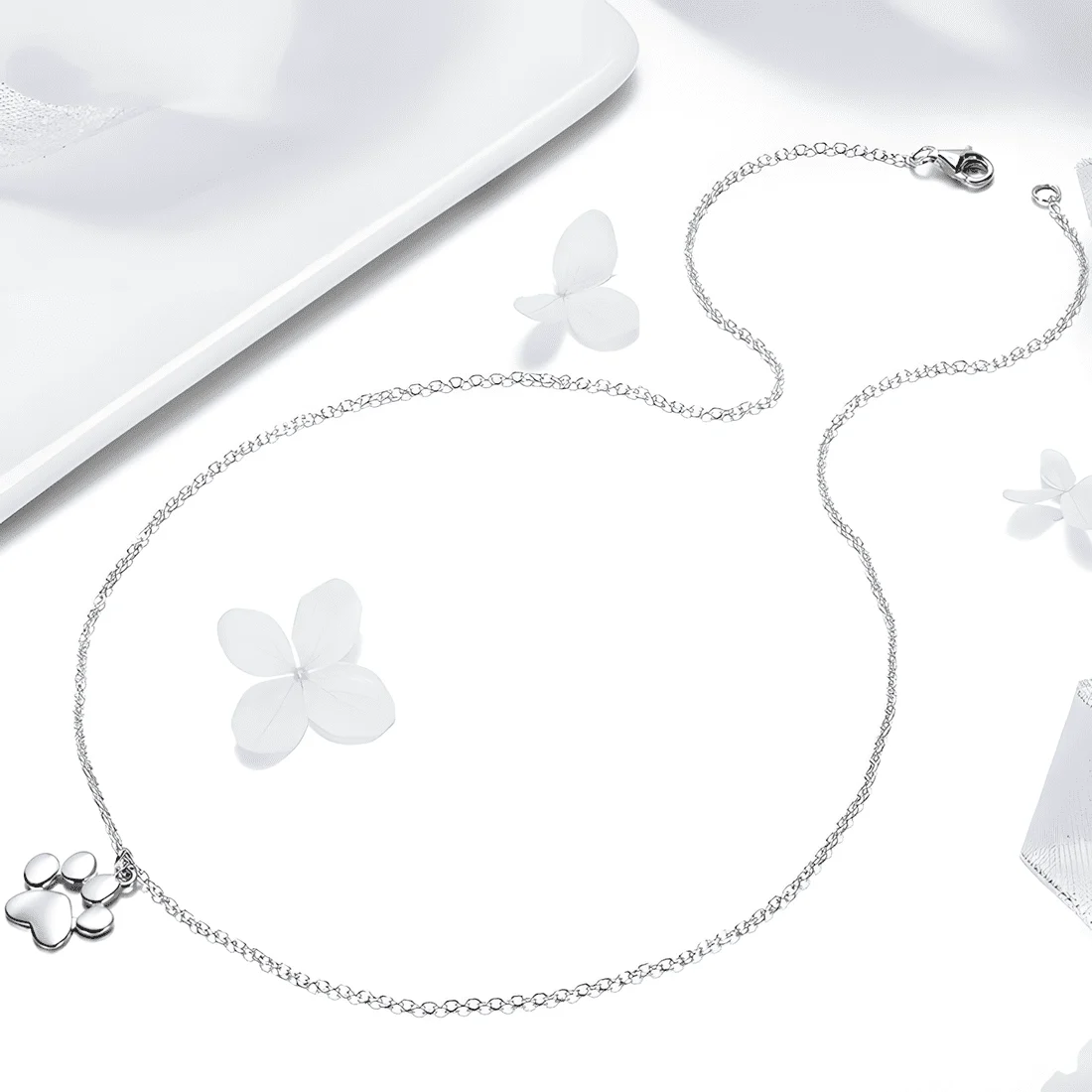 Collar Patas <myexti><span>Plata de Ley 925, chapada en oro blanco</span></myexti> - Imagen 4