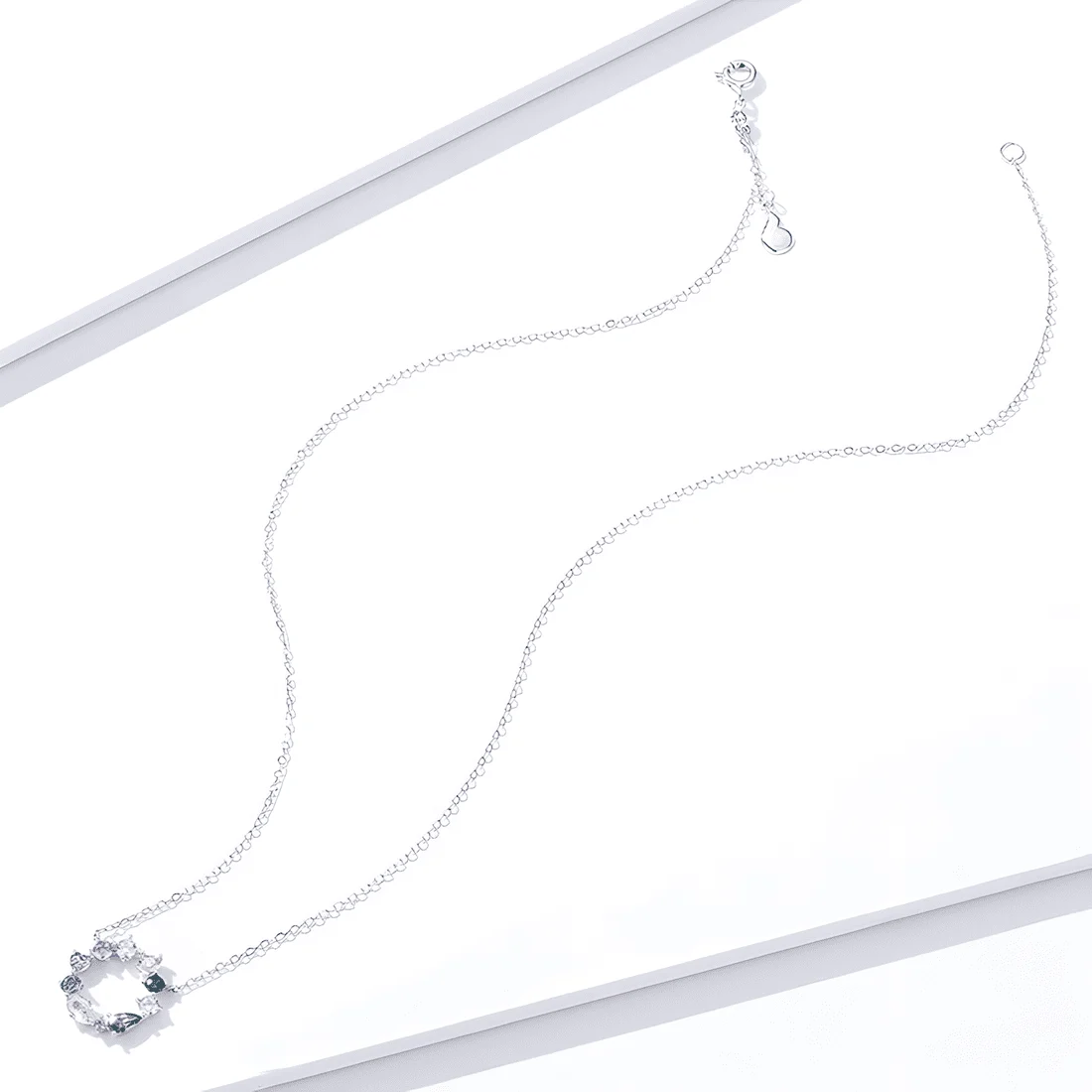 Collar de Cristales de Colores <myexti><span>Plata de Ley 925, chapada en oro blanco, con circonitas de colores y longitud ajustable</span></myexti> - Imagen 6